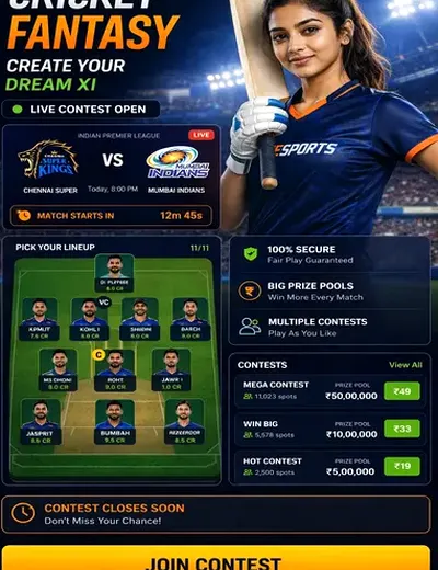 Balle (balle baazi app) fantasy cricket & matchday visual 3